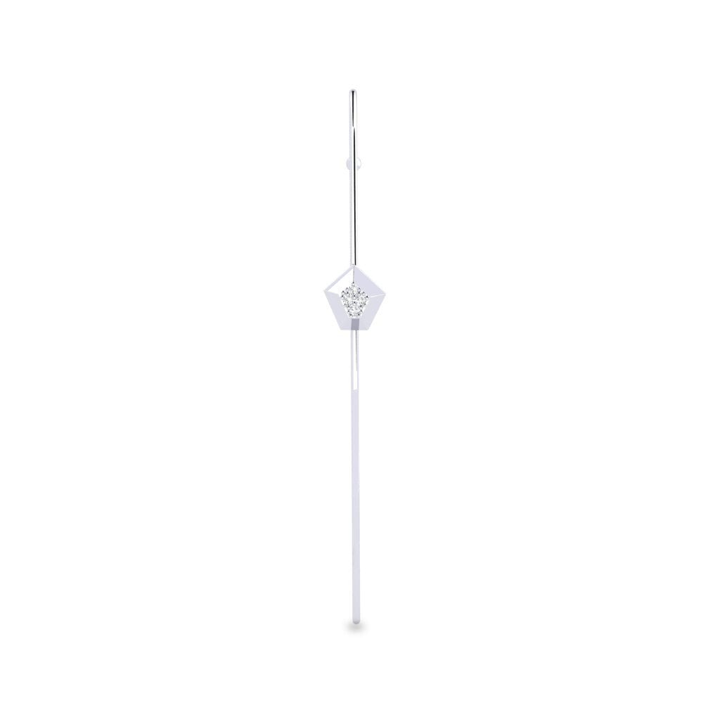 9ct White Gold Ear Piercing Skymap