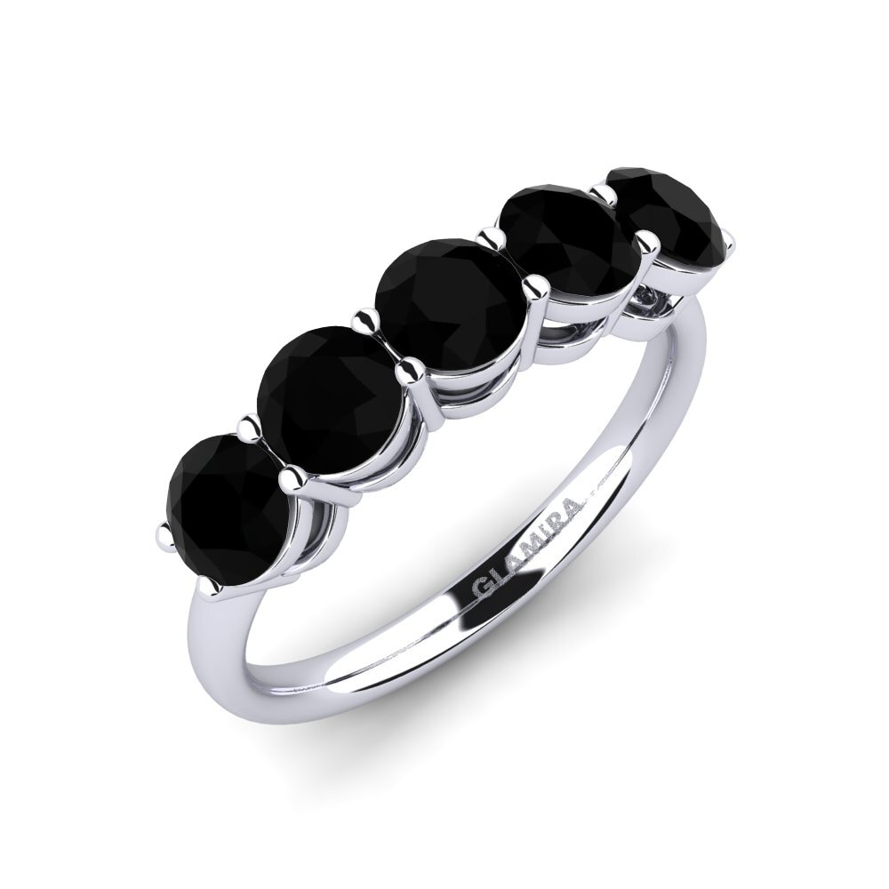 Onyx Noir Bague de fiançailles Sloop