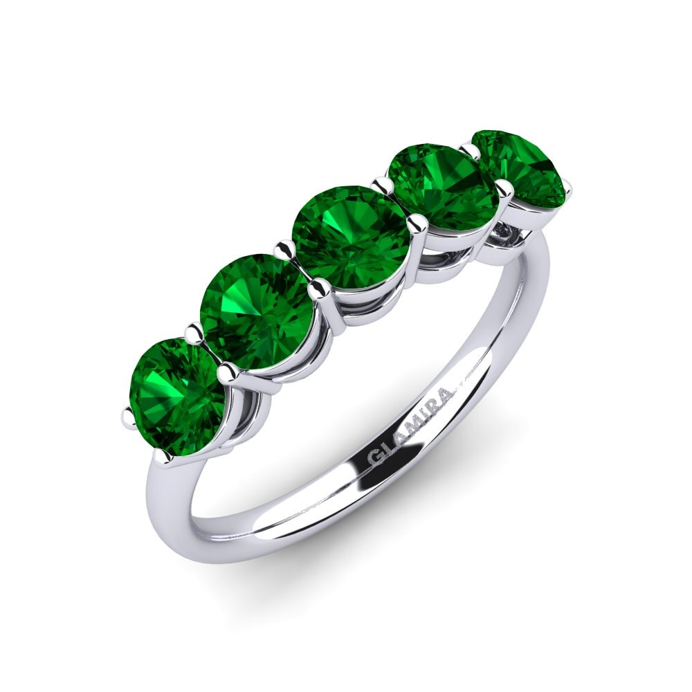 Zircone Vert Bague de fiançailles Sloop