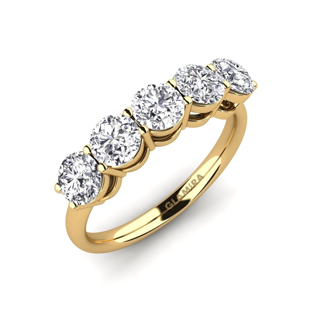 Gelbgold 585 Verlobungsring Sloop