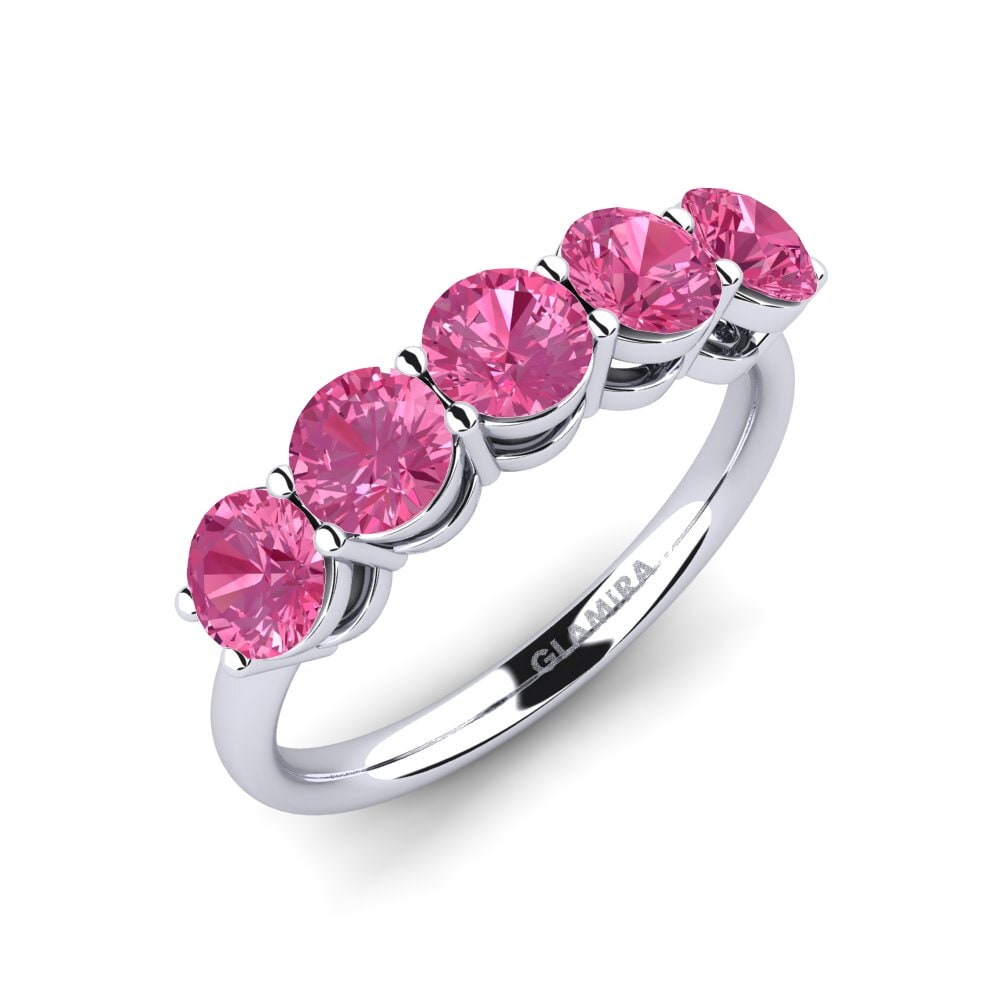 Pink Tourmaline Engagement Ring Sloop