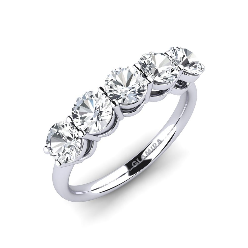 Circón Blanco Anillo de compromiso Sloop