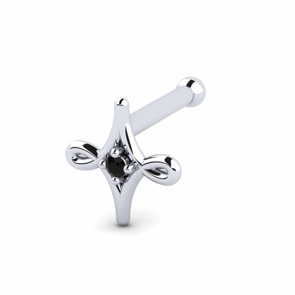 Saphir noir Piercing Nez Tizinup