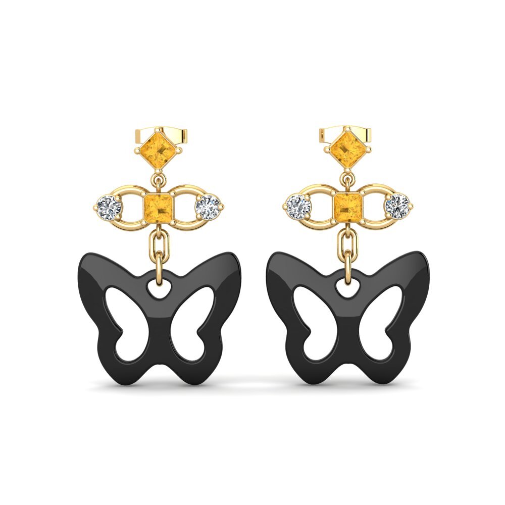 Princess Citrine Women's Earring Sneaselis