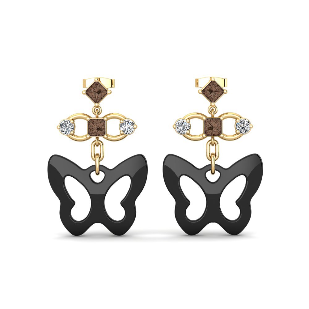 Smoky Quartz Women's Earring Sneaselis