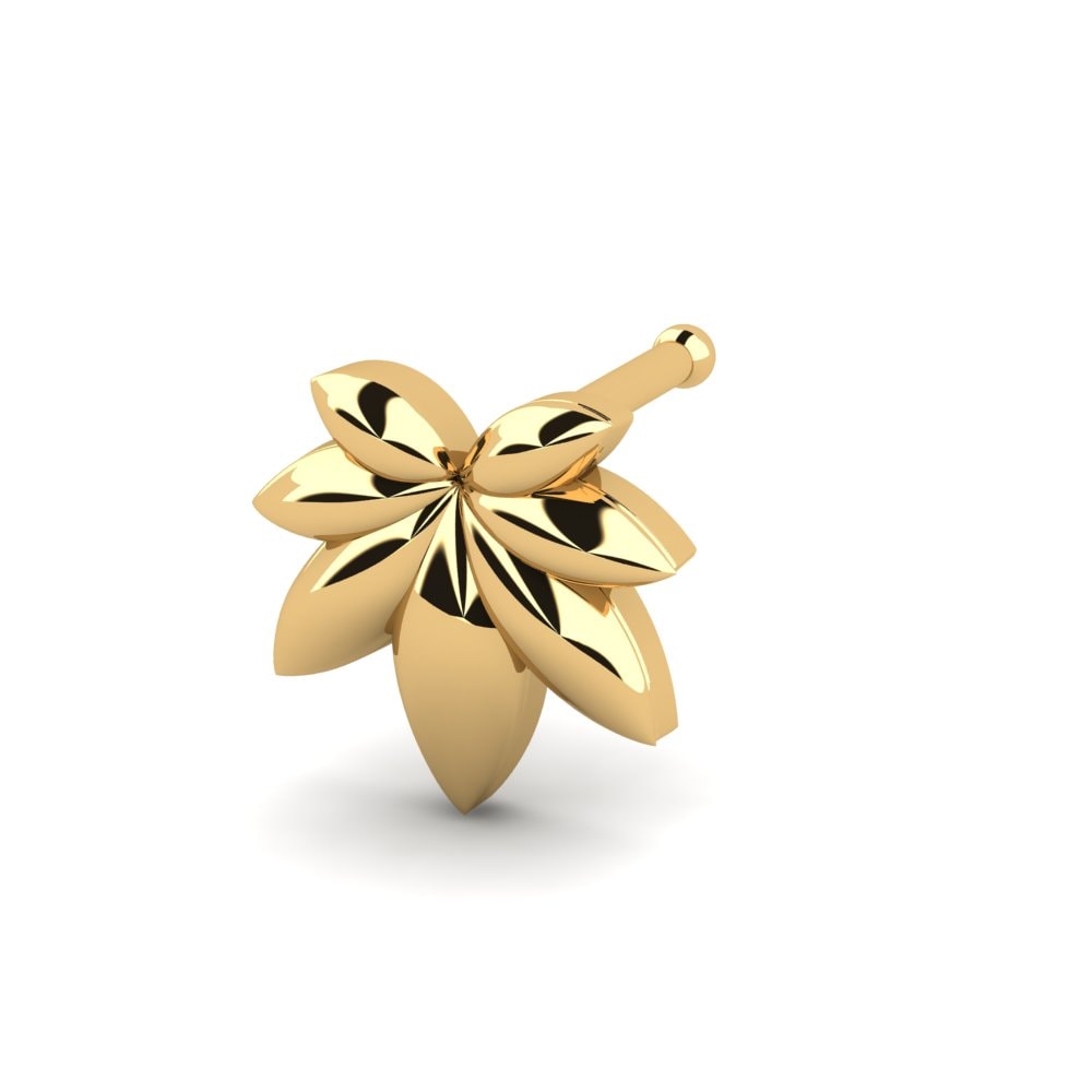 Or Jaune 18k Piercing Nez Snopy