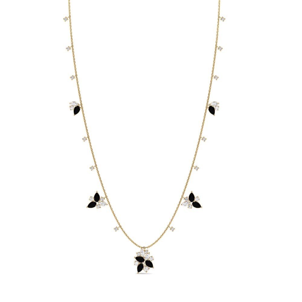 Black Onyx Women's Necklace Snowdr