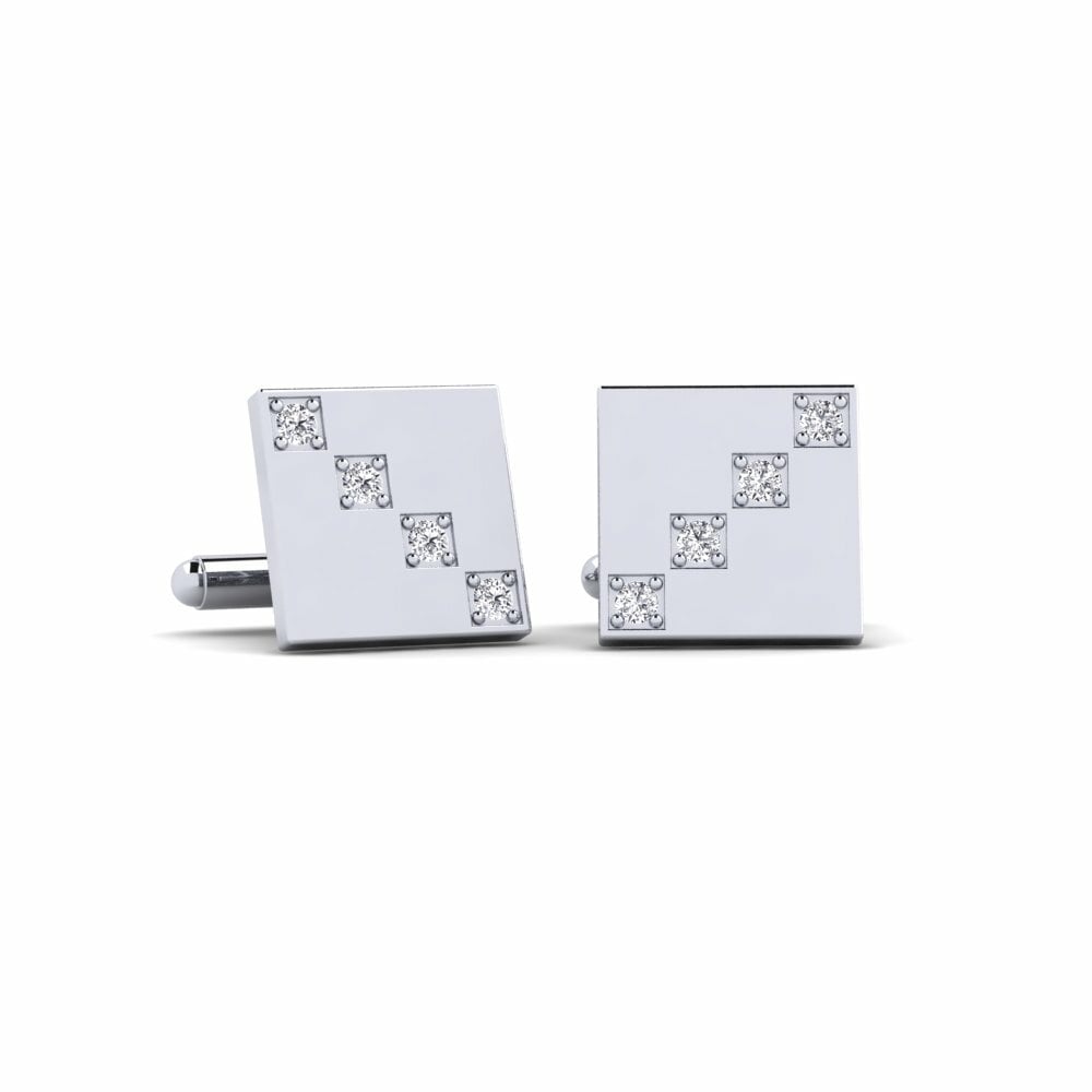 Diamant Bouton de manchette Snowfall