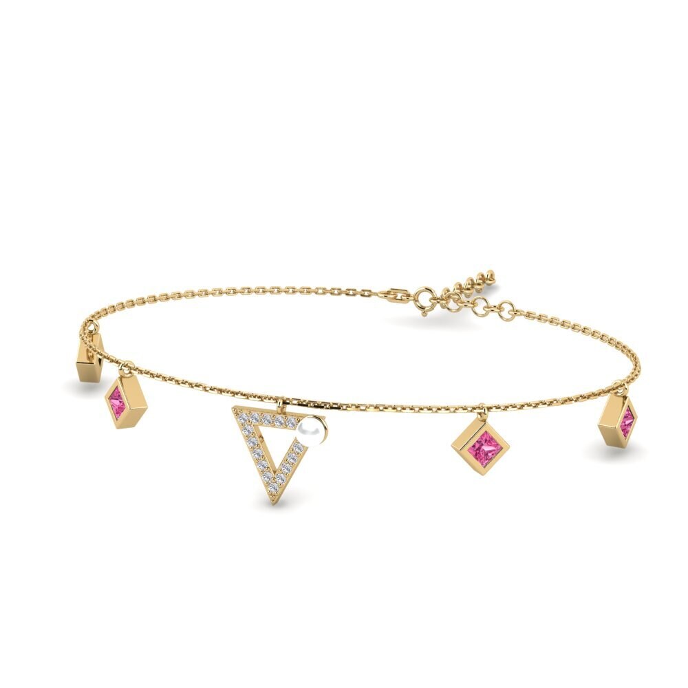 Pink Tourmaline Women's Bracelet Soet