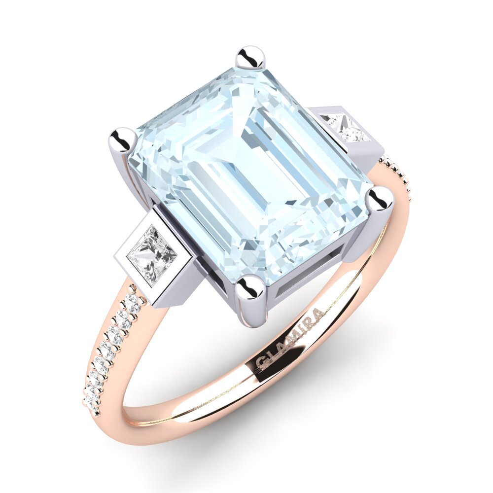 18ct Rose & White Gold Engagement Ring Sohniel