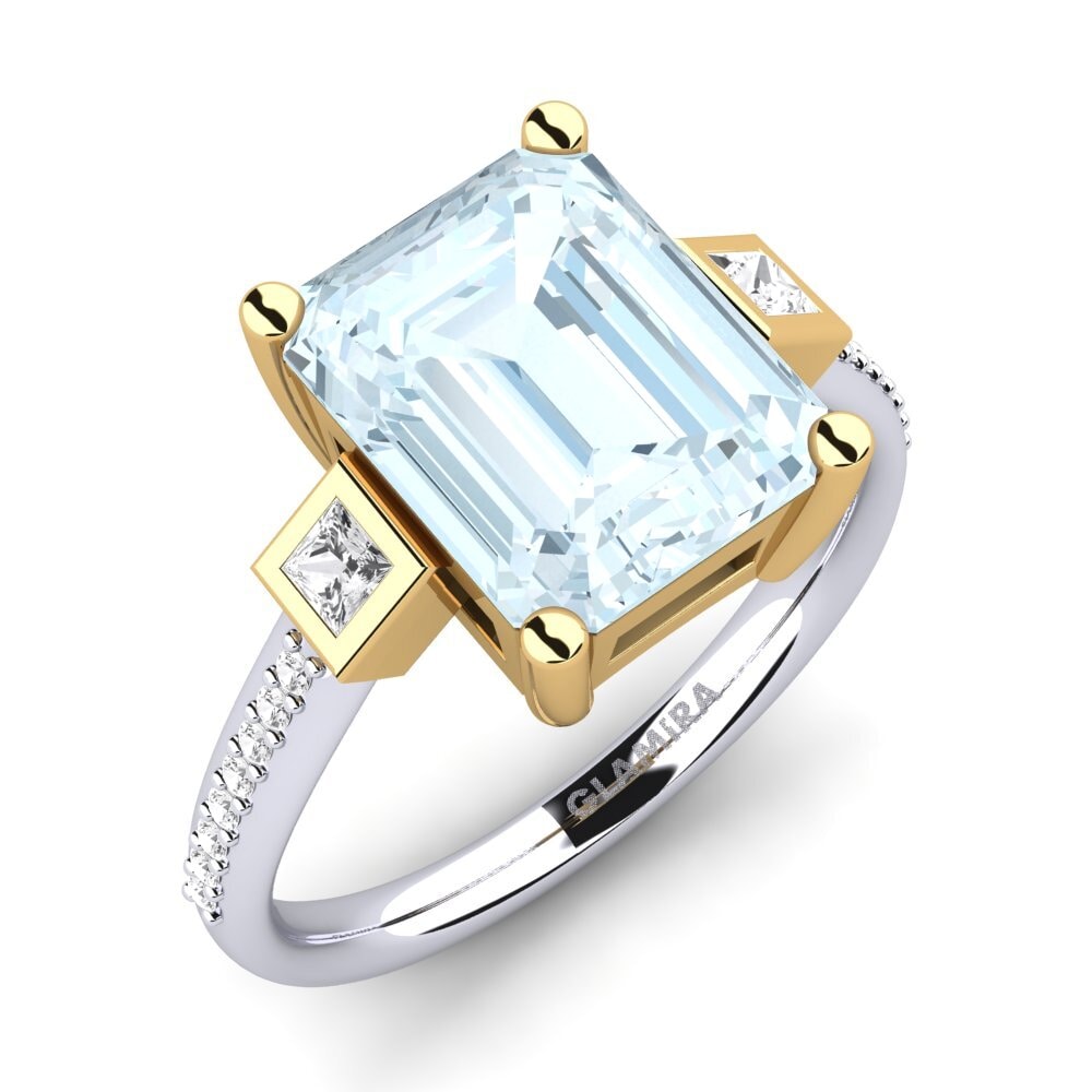 18ct White / Yellow Gold Engagement Ring Sohniel
