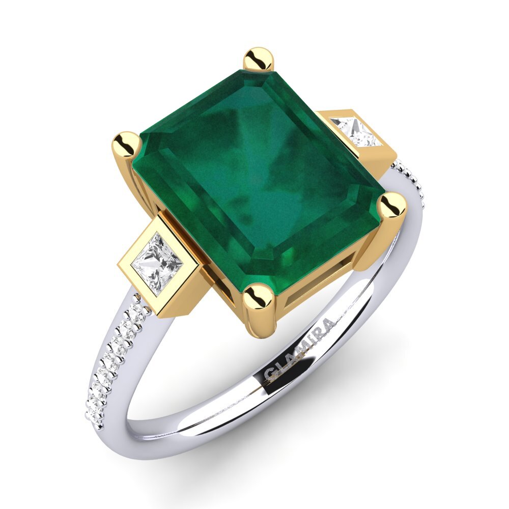 14ct White / Yellow Gold Engagement Ring Sohniel