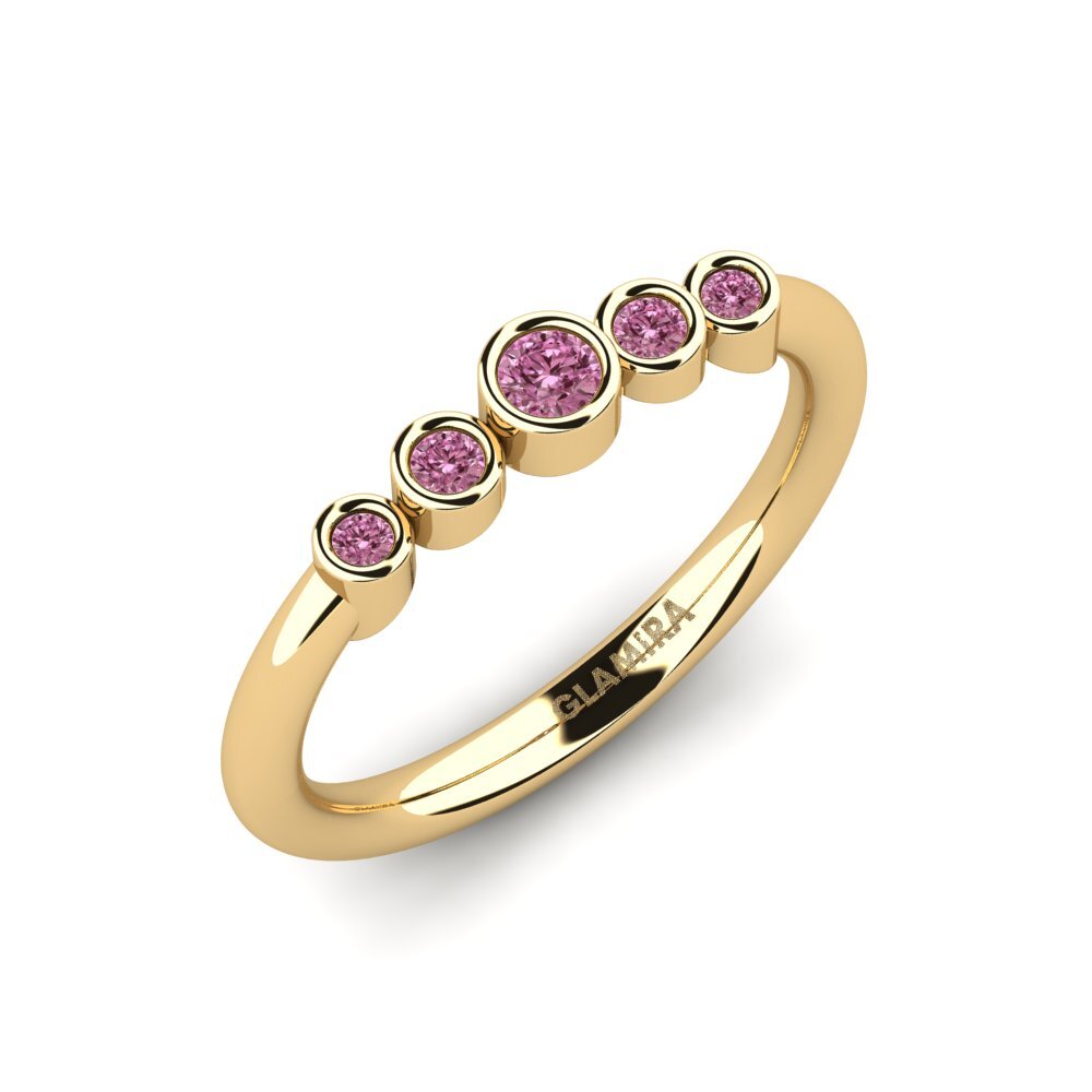 Rhodolite Garnet Engagement Ring Solis