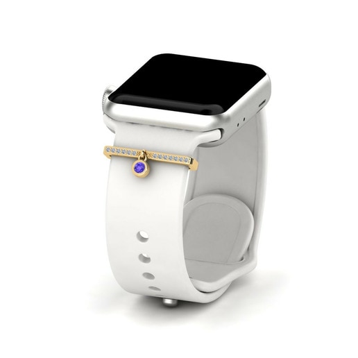 Phụ kiện Apple Watch® Solivagant Vàng 585 & Đá Tanzanite & Đá Swarovski