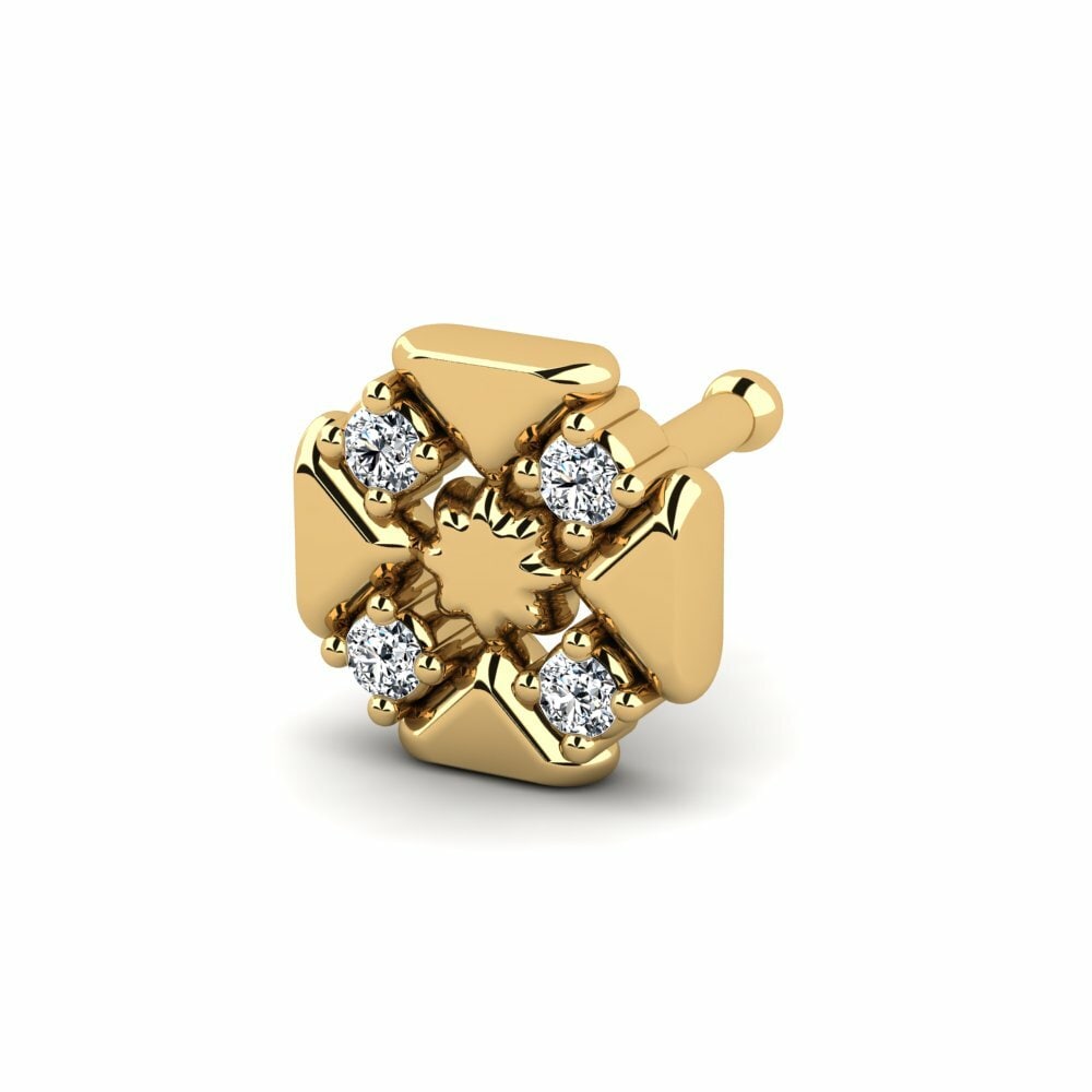 14K Geel Goud Neus Pin Somerre