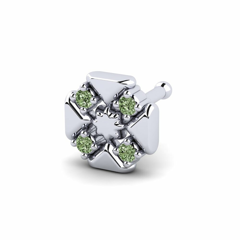 Groene Diamant Neus Pin Somerre