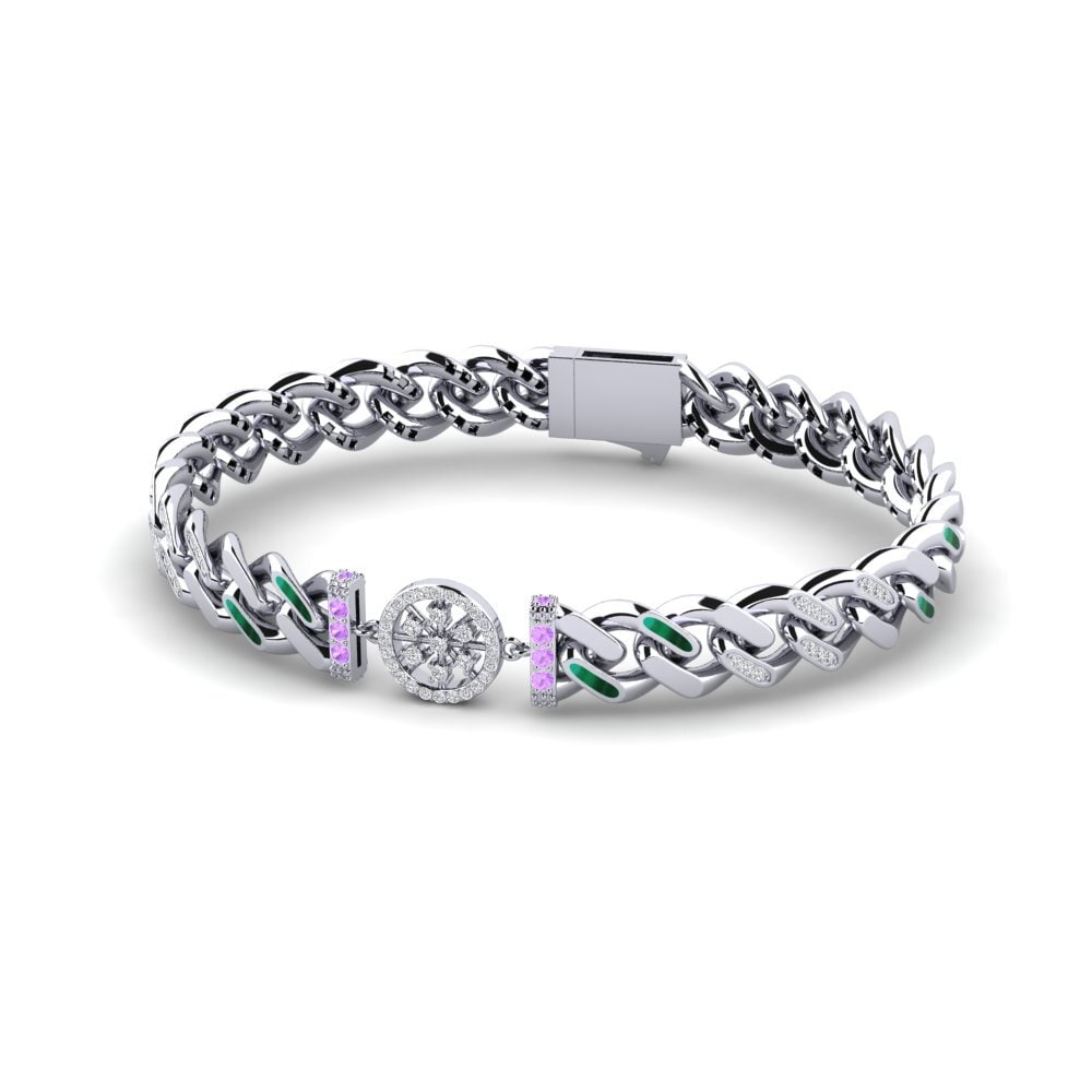Round Amethyst Women's Bracelet Somnly