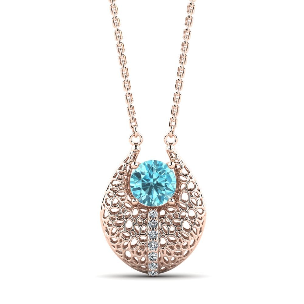 Blue Zircon Women's Necklace Songea
