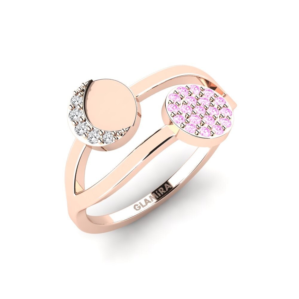 18ct Rose Gold Pink Sapphire Ring Sonmatar