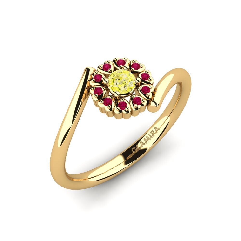 Diamant Jaune Bague Sophronia