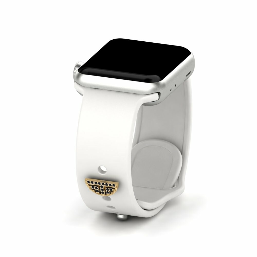 Accesorios para Apple Watch® Sortilege - D Oro Amarillo 585 Zafiro negro
