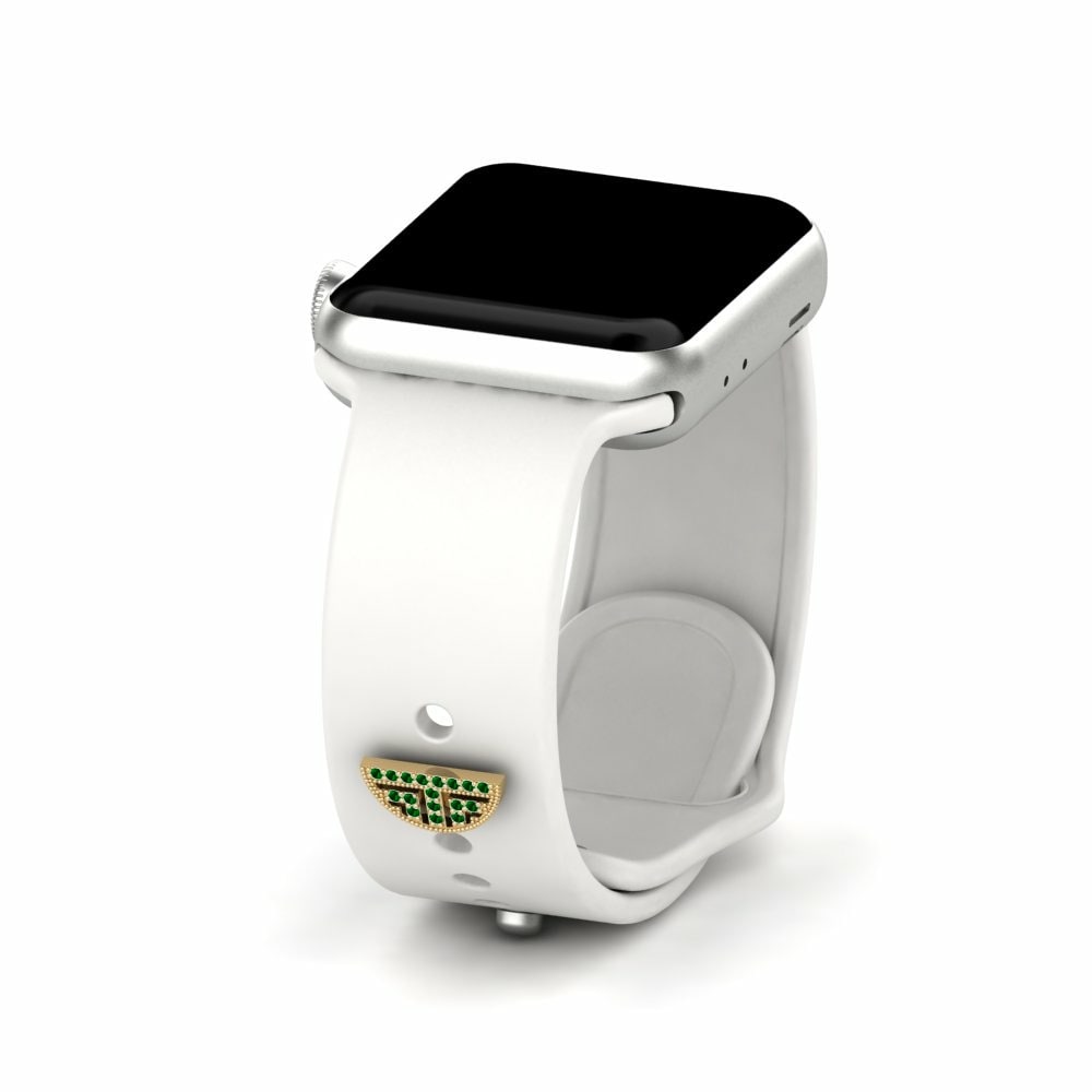 Accesorios para Apple Watch® Sortilege - D Oro Amarillo 585 Swarovski Verde