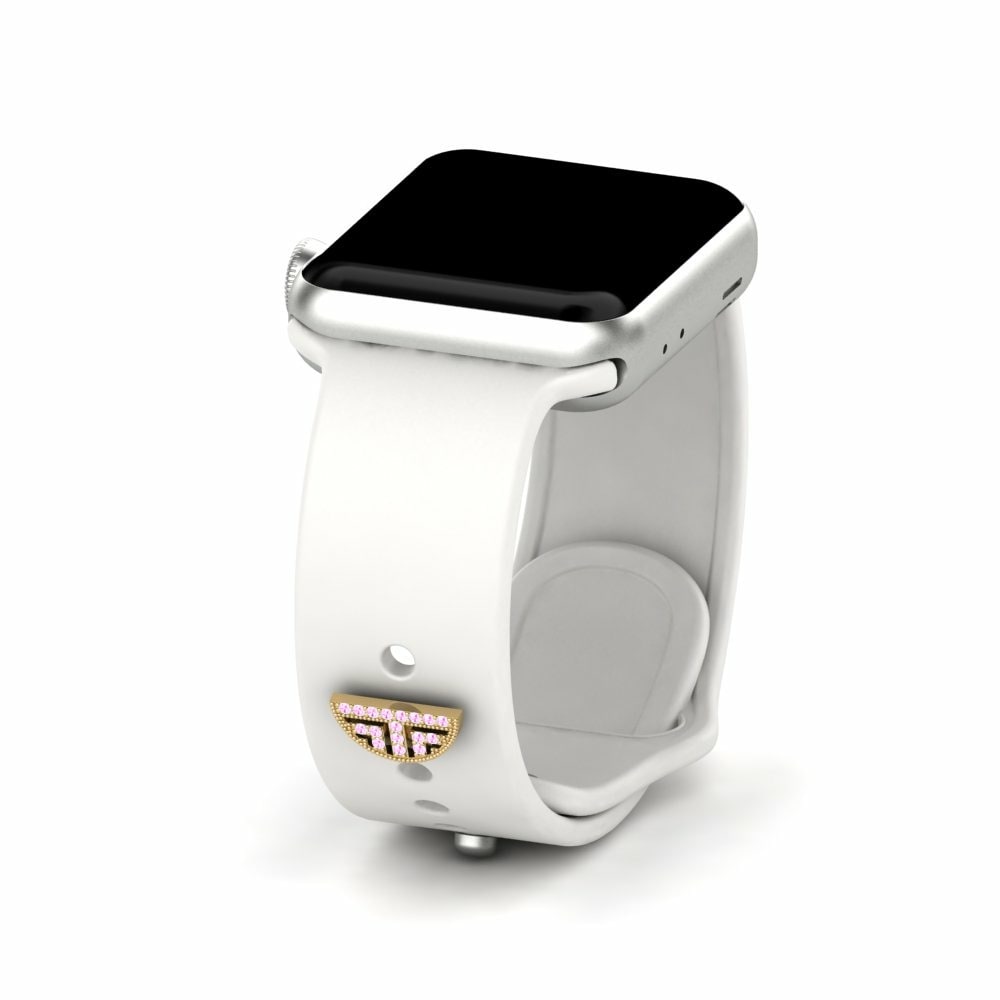 Accesorios Para Apple Watch® Sortilege - D Oro Amarillo 585 Zafiro Rosado