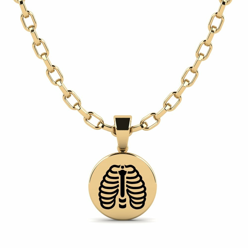 Or Jaune 9k Pendentif pour homme Spant