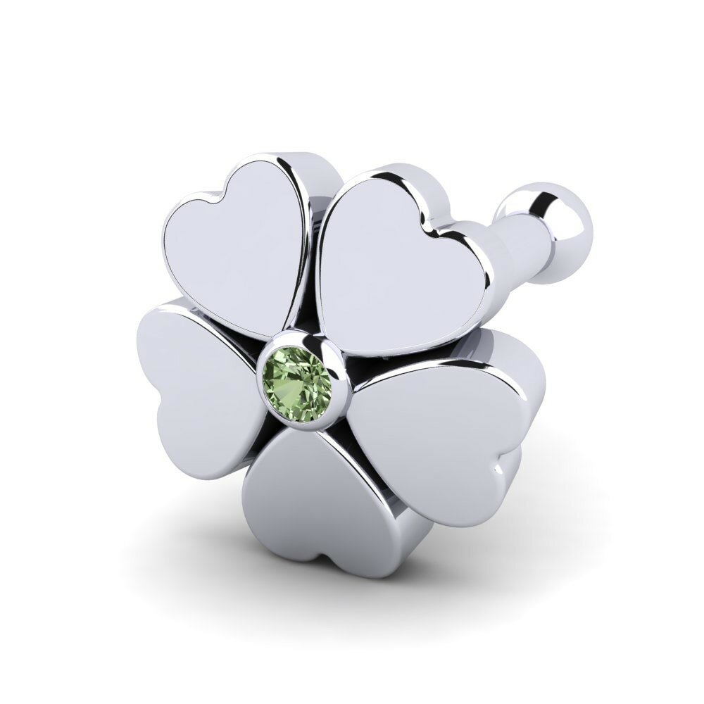 Groene Diamant Neus Pin Spearere