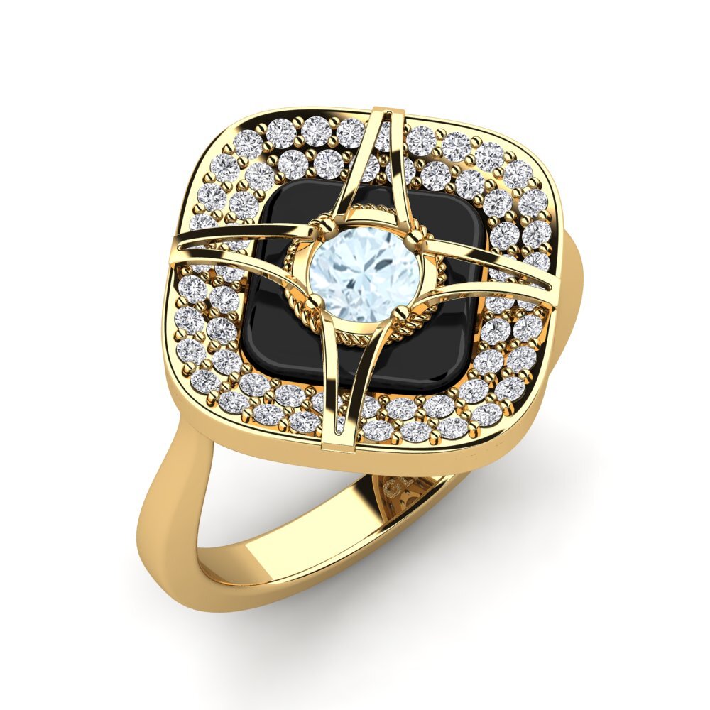 14ct Yellow Gold Aquamarine Ring Speelman