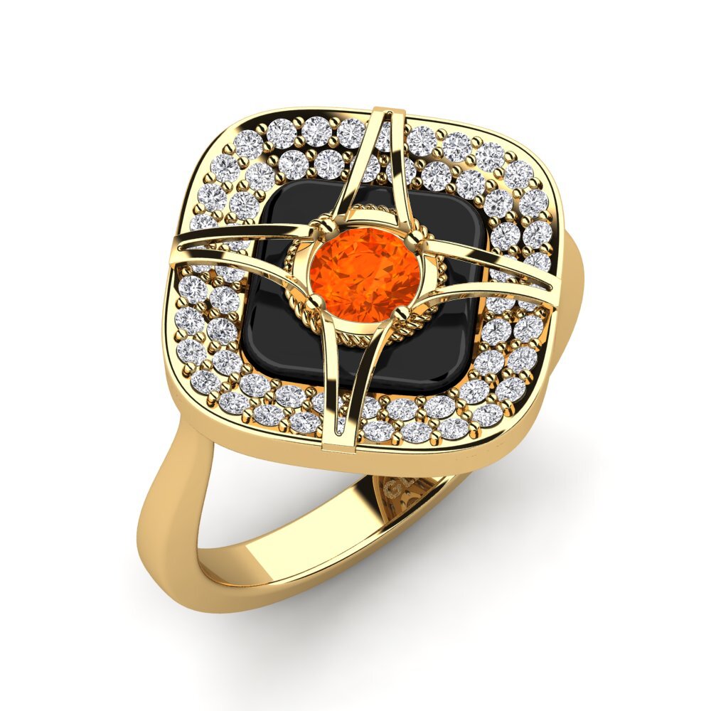 14ct Yellow Gold Fire Opal Ring Speelman