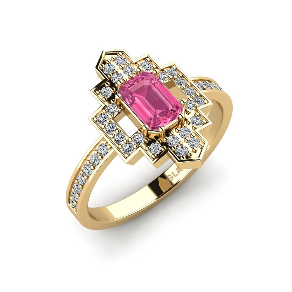 Pink Tourmaline Engagement Ring Spendwe