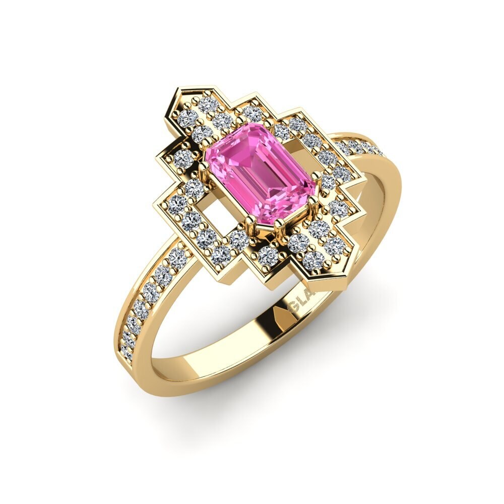Pink Topaz Engagement Ring Spendwe