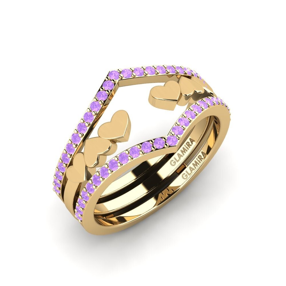 Amethyst Ring Spenisa - SET