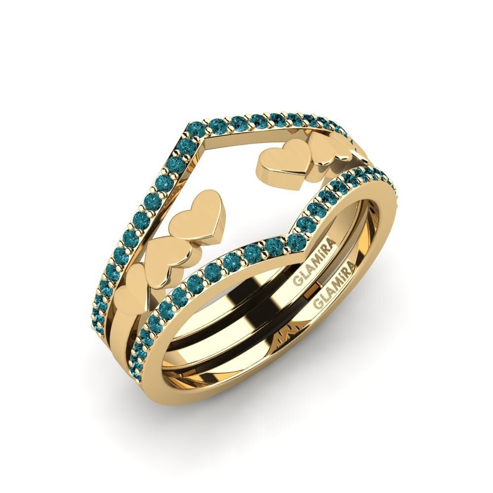 Blue Diamond Ring Spenisa - SET