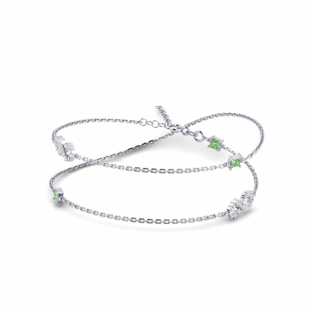 Green Diamond Women's Necklace Splendente