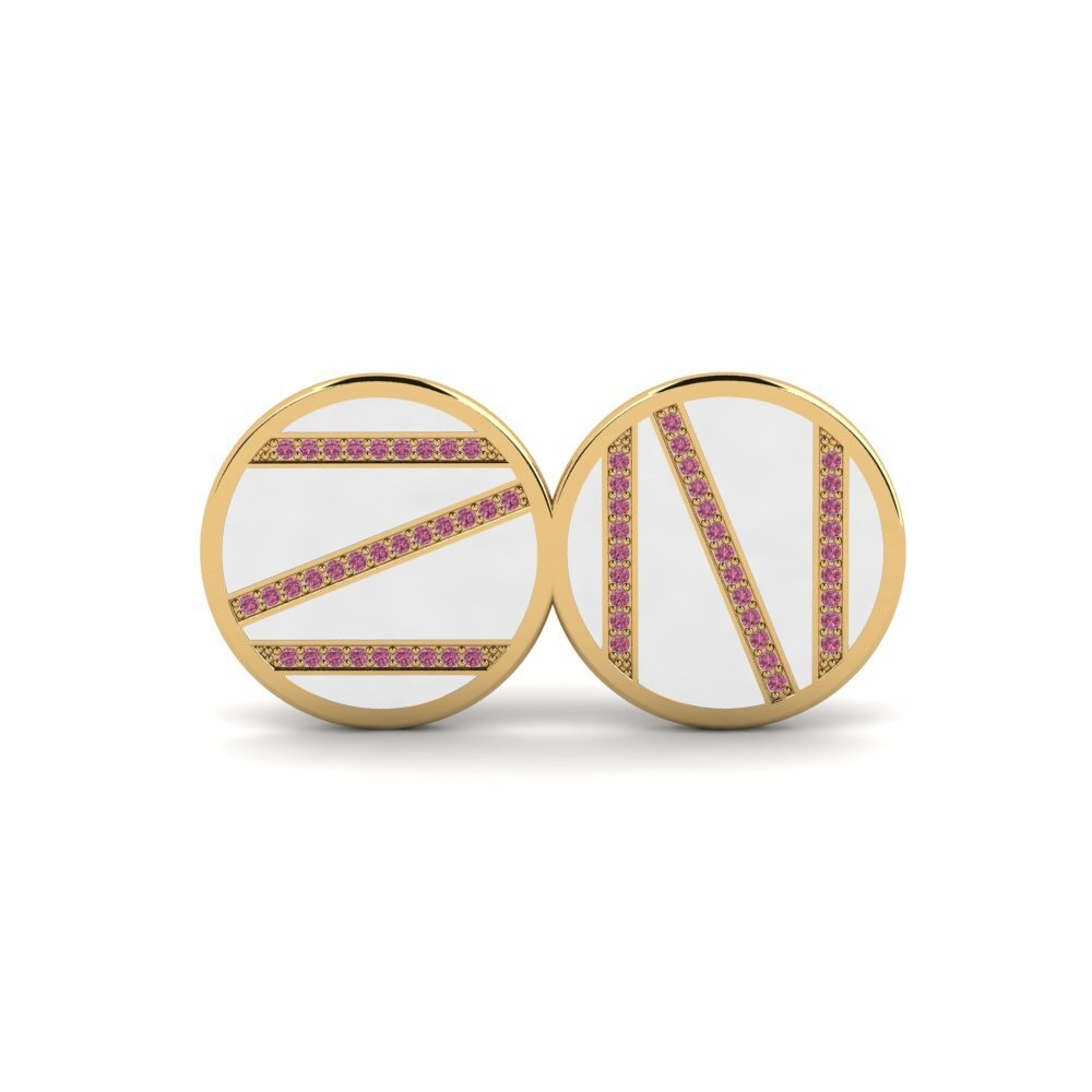 14ct Yellow Gold Rhodolite Garnet Brooch Sprelta