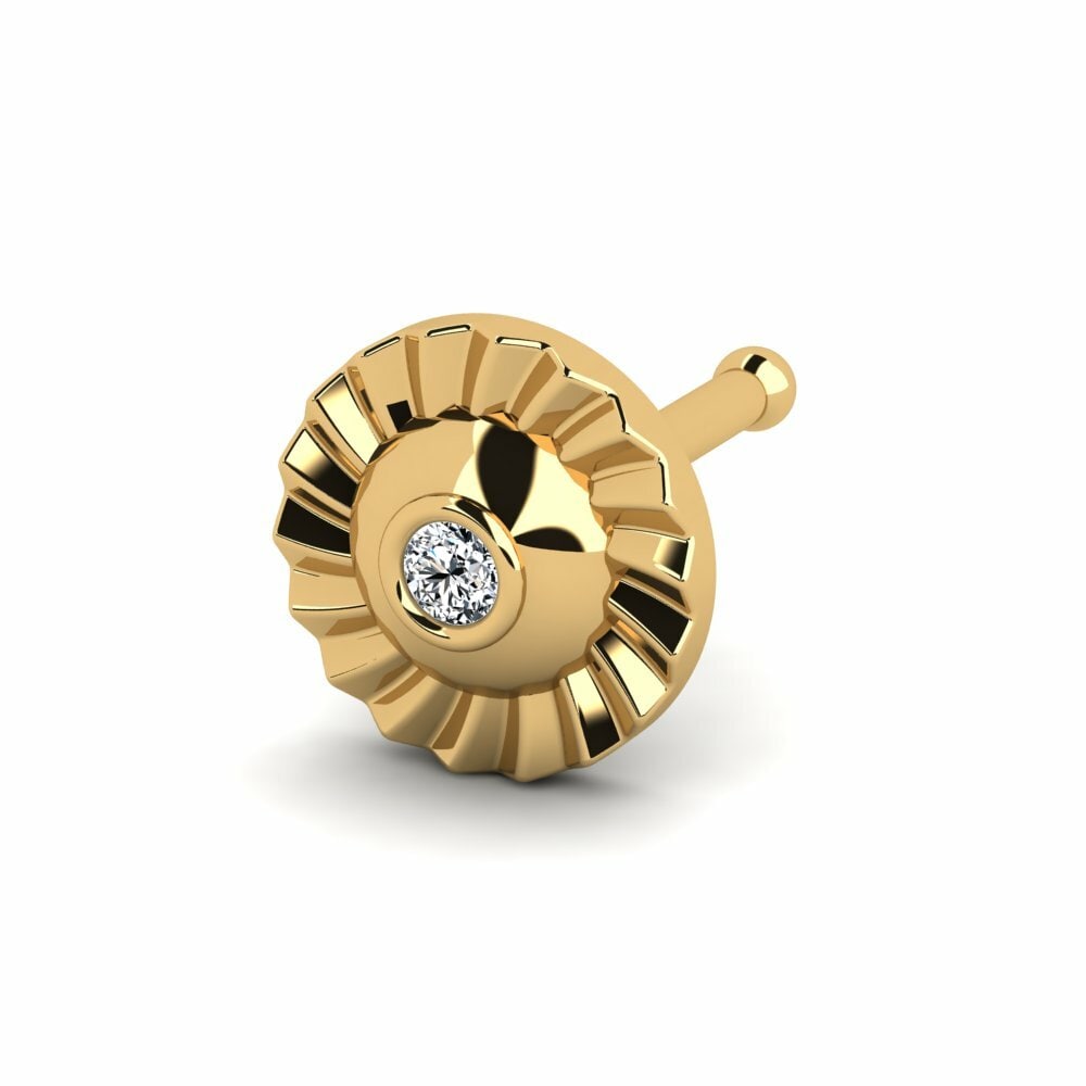 14K Geel Goud Neus Pin Sselegac