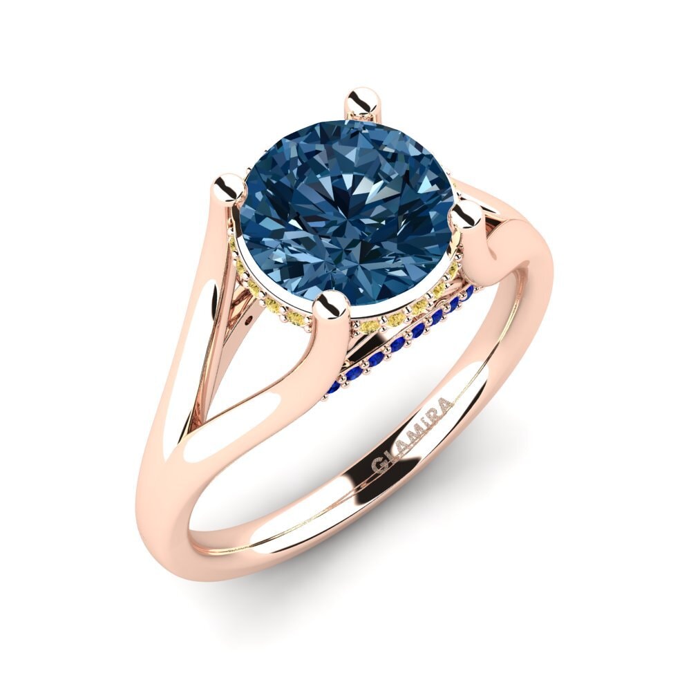 18ct Rose Gold Engagement Ring Stacia