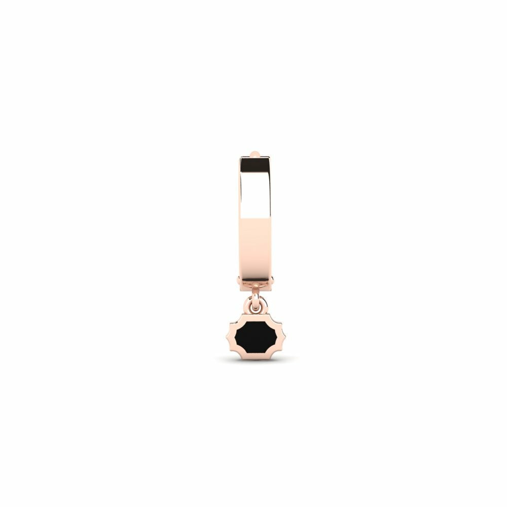 Dangle 14k Rose Gold Men's Earring Stample