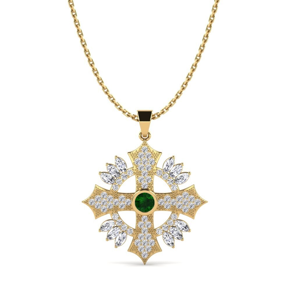Green Tourmaline Women's Pendant Staraptor