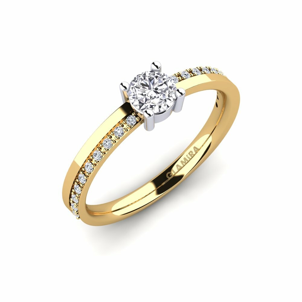 Anillo de compromiso Starila 14k Oro Amarillo/Blanco