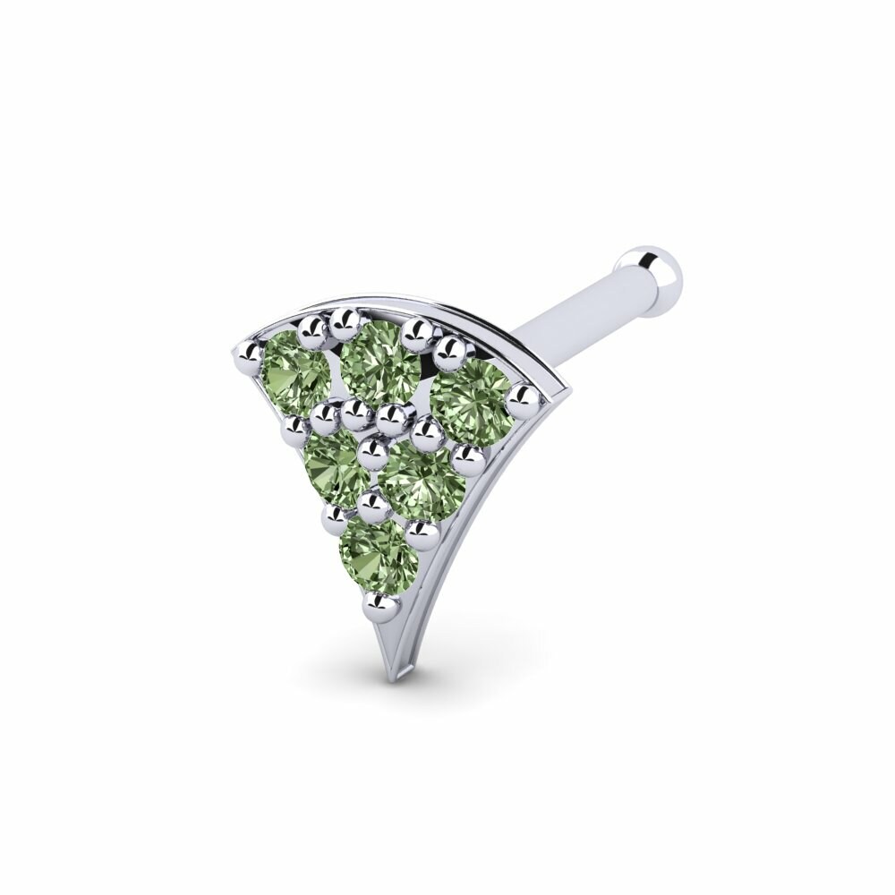Groene Diamant Neus Pin Starr