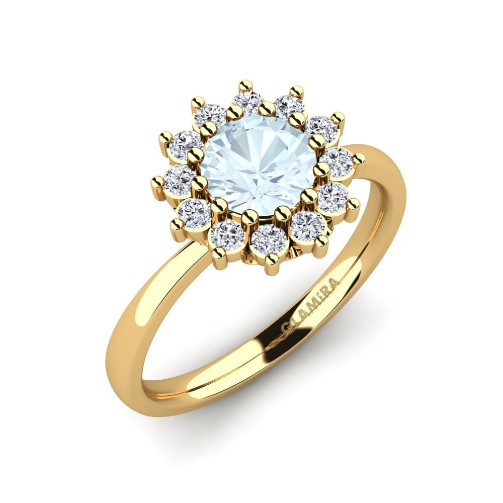 Aquamarine Engagement Ring Staska