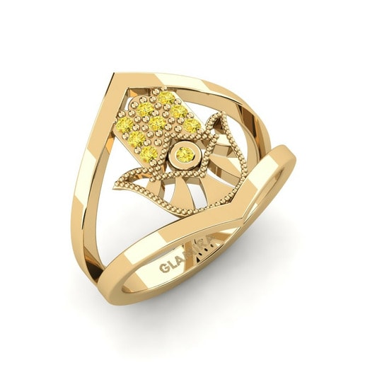 Nhẫn đeo ngón áp út Stature Vàng 585 & Đá Sapphire Vàng