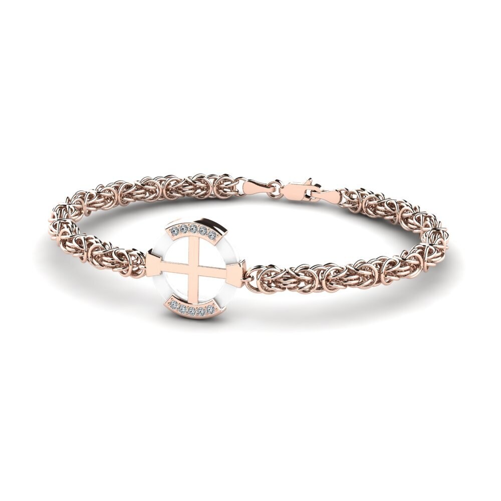 14ct Rose Gold Men's Bracelet Stauffer