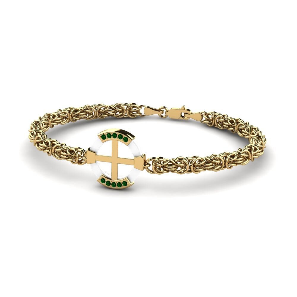 Green Zirconia Men's Bracelet Stauffer
