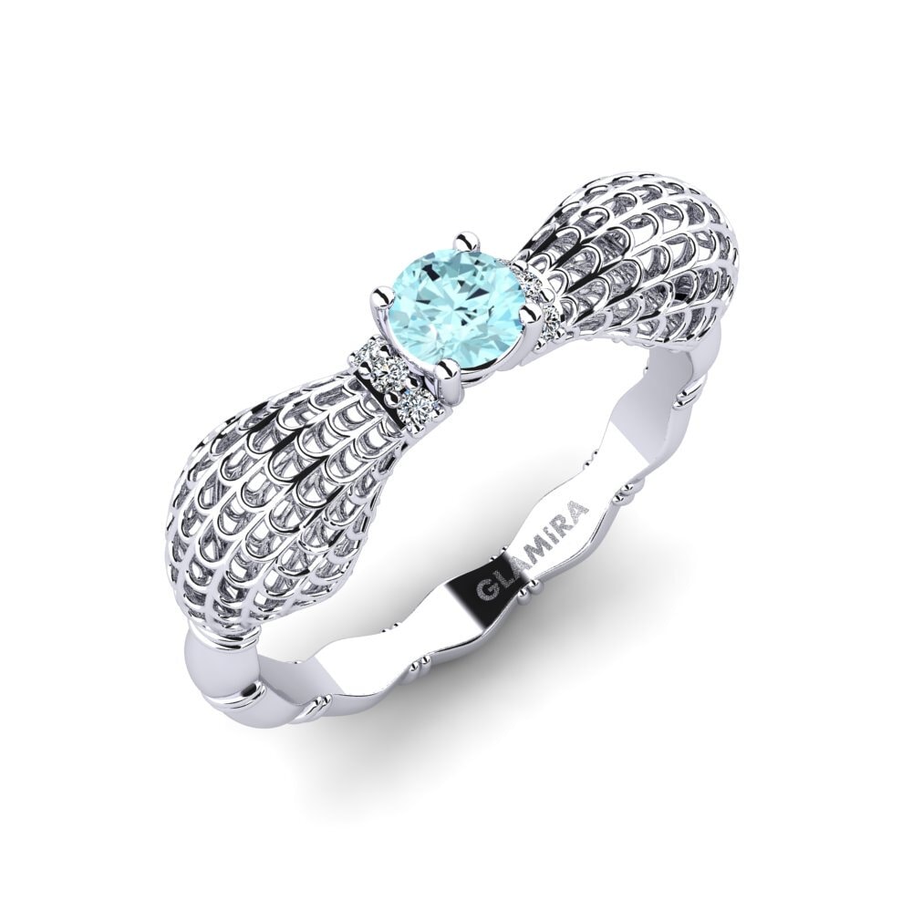 Aquamarine Engagement Ring Stephaine