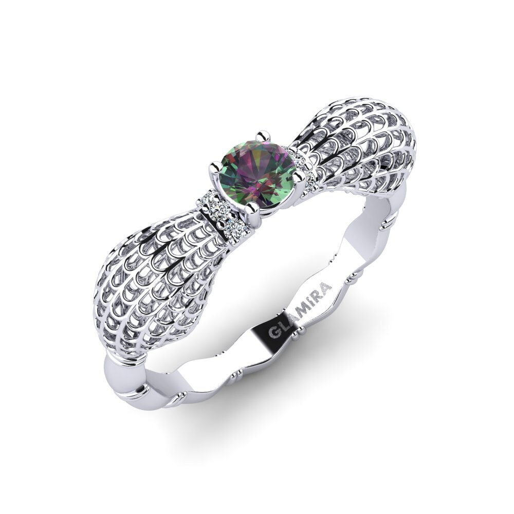Mystic Topaz Engagement Ring Stephaine