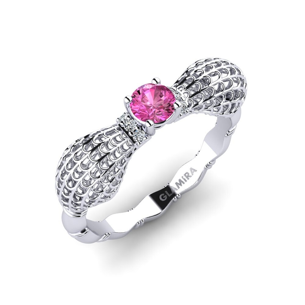 Pink Topaz Engagement Ring Stephaine